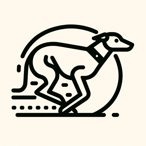 Greyhound Line Drawing Generator AI logo