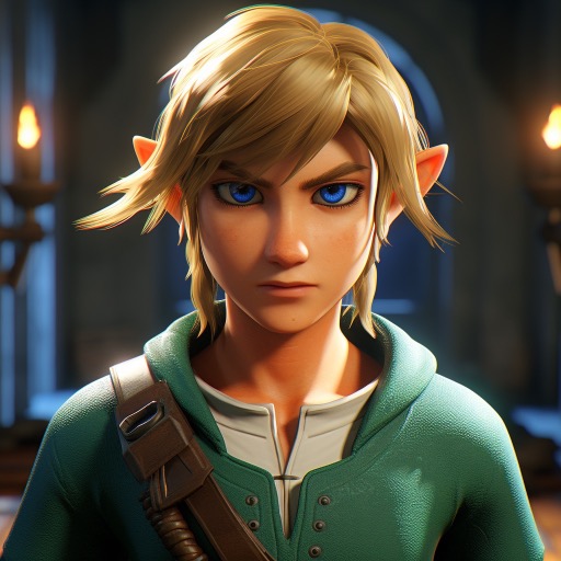 Link as The Zelda Game Sidekick logo