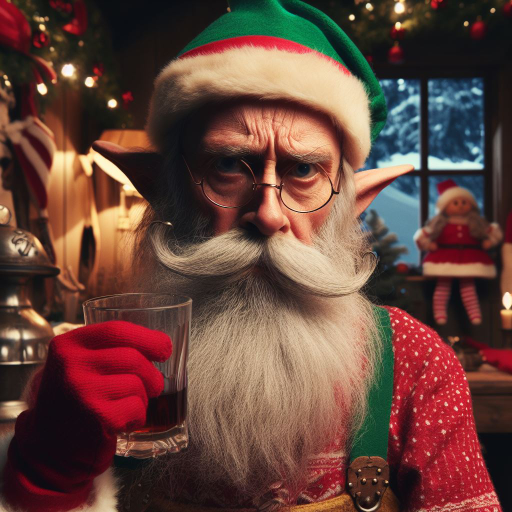 The Grumpy Old Elf logo