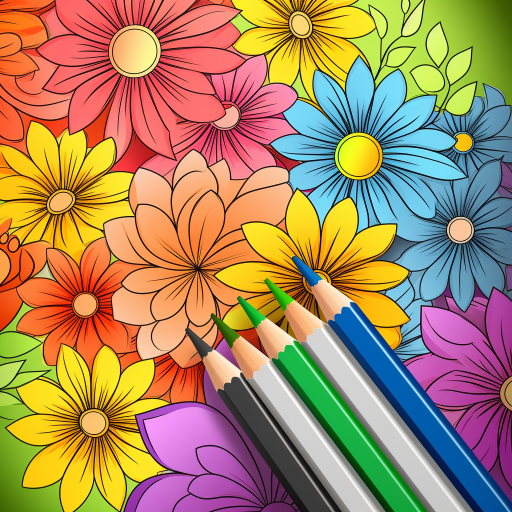 Flower Coloring Book Generator logo