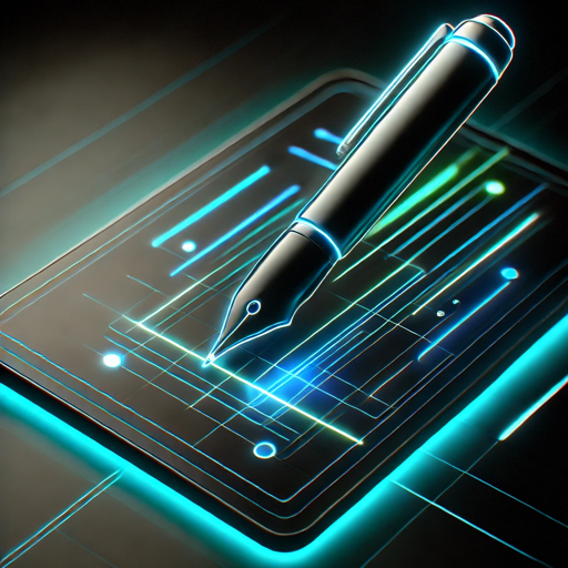 Transcriptor de texto escrito a mano logo