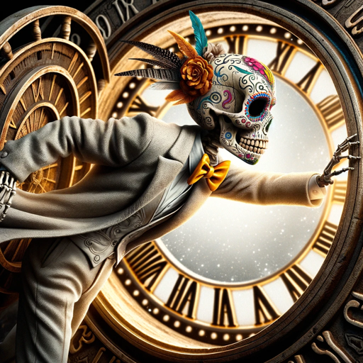 Timelines de los Muertos, a text adventure game logo