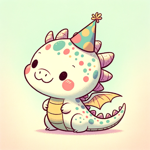 Year of the Dragon greeting card logo