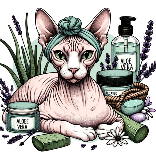 🐾✨ SphynxSphere: Feline Skincare Guru 🌿💖 logo