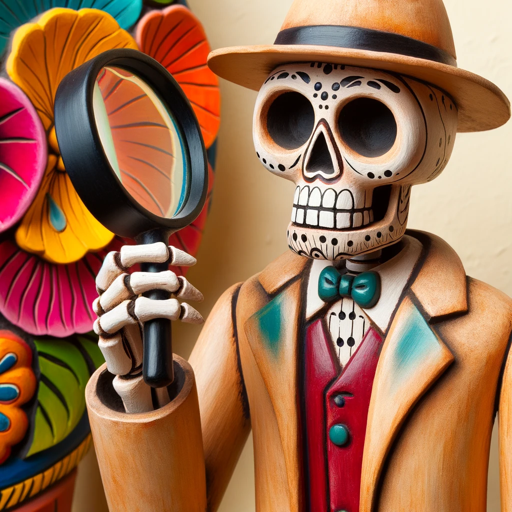 Detectives de los Muertos, a text adventure game logo