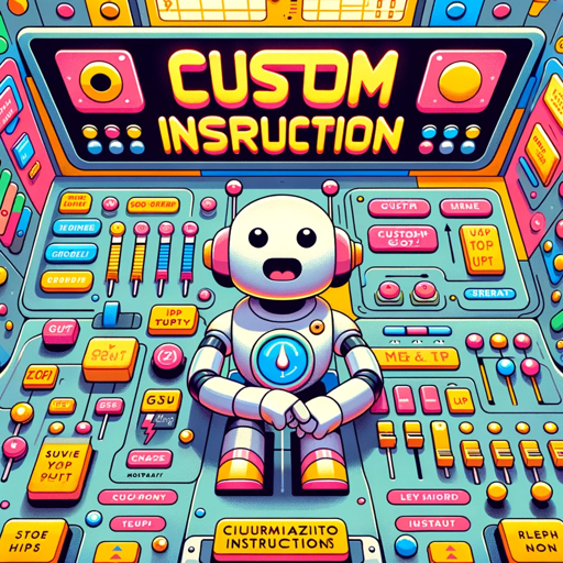 🤖Mr. Config. Custom Instructions⚙️ - By kadubruns logo