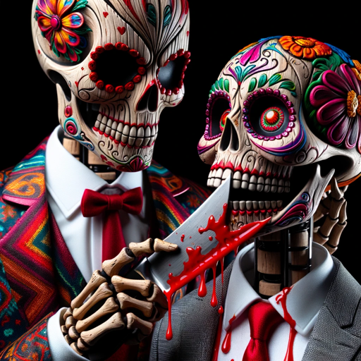 Murders de los Muertos, a text adventure game logo