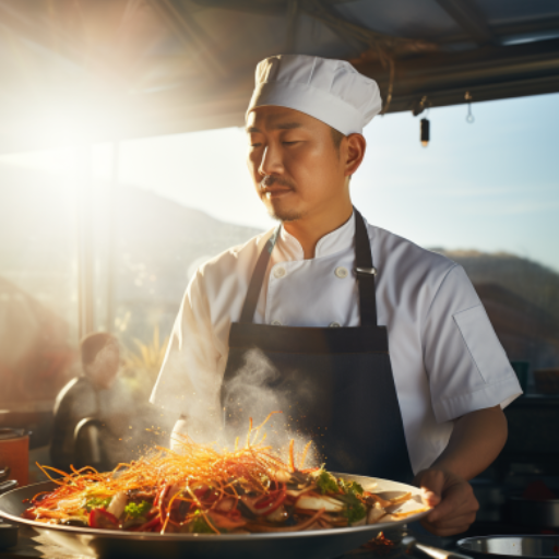 Korean Food Chef : "Mr. Lee" logo