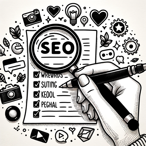 SEO and social media writer logo