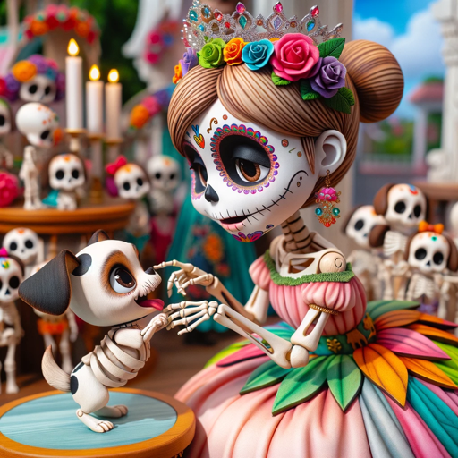 Princesses de los Muertos, a text adventure game logo