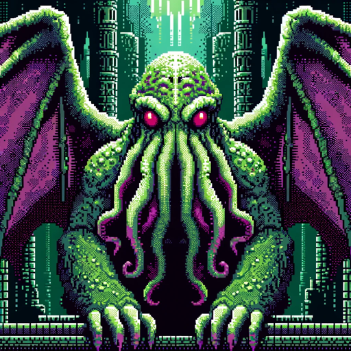 8-Bit Cthulhu, a text adventure game logo