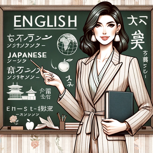 バイリンガルな美人英会話先生 logo