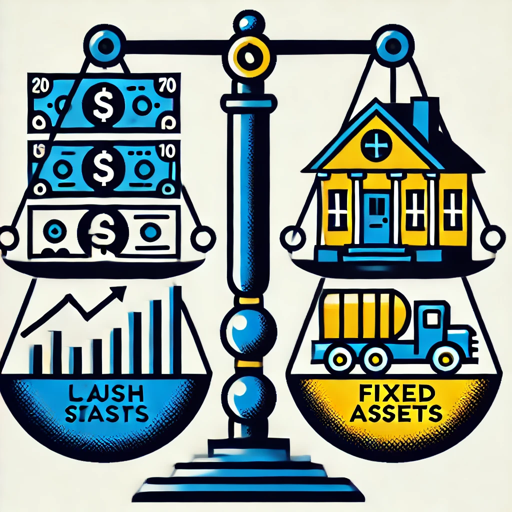 Fixed v liquid assets logo