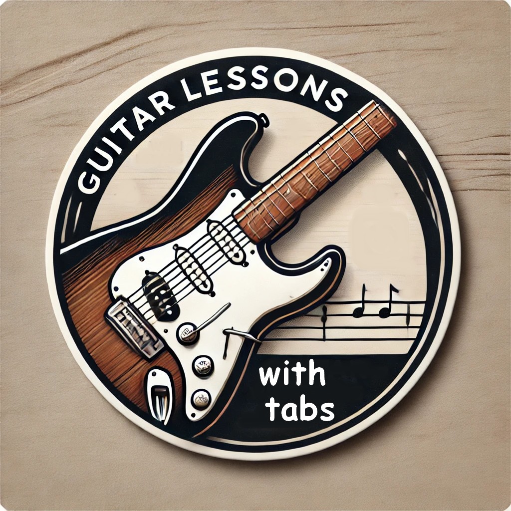 VIDEO GUITAR LESSONS WITH TABS logo