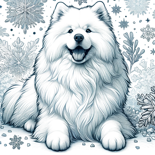 🐾 SamoyedSpot: Fluffy Coat Care 🌨 logo