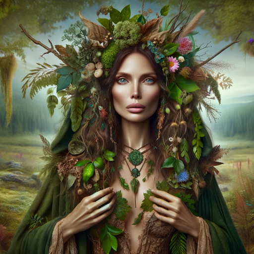 Mother Nature - plants gardening and agriculture logo
