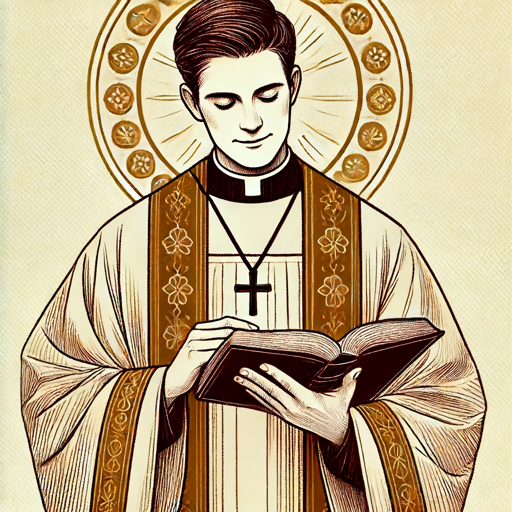 PADRE | Il prete (sacerdote) Moga legge la Bibbia logo