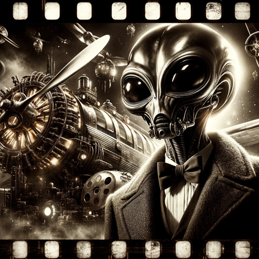 Dieselpunk Aliens, a text adventure logo