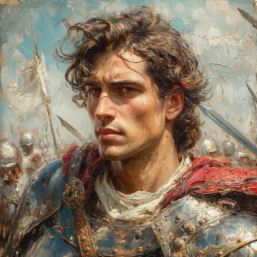 Alexandre le Grand, Conquérant en Écho logo