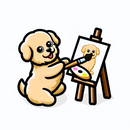 강아지 화가 🐶 logo
