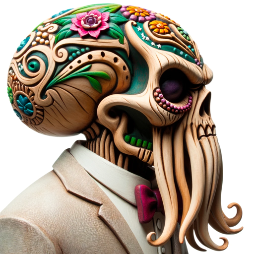 Cthulhu de los Muertos, a text adventure game logo