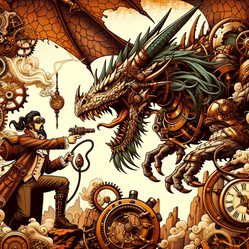 Steampunk Dungeon, a text adventure game logo