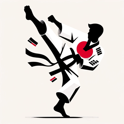 Taekwondo Character logo