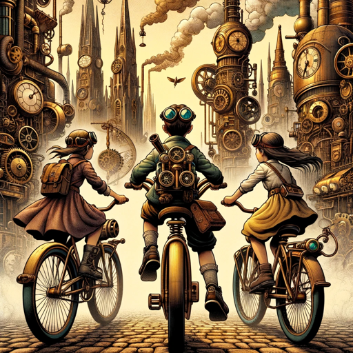 Steampunk Rascals, a text adventure game logo
