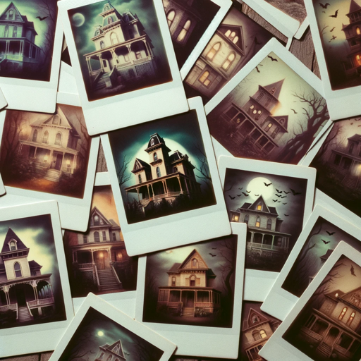 Polaroids of a Haunting, a text adventure game logo