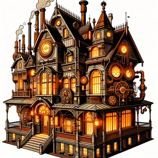 Steampunk Hauntings, a text adventure game logo