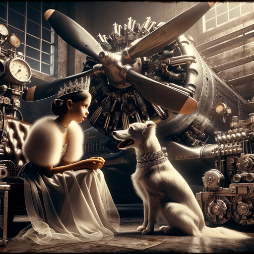 Dieselpunk Princesses, a text adventure game logo