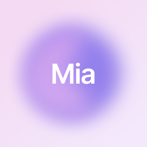 Mia AI, your friend and self discovery coach. logo