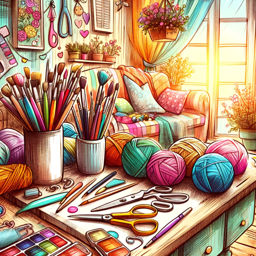 🎨✂️ HobbyHelper: Craft & Create 🧵🖌️ logo
