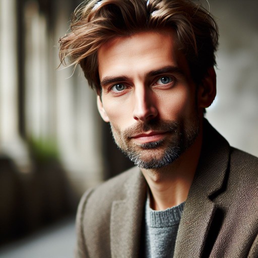 Male Author Headshot Generator AI logo