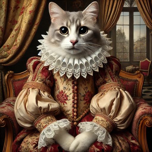 Cat Renaissance Portrait Generator AI logo