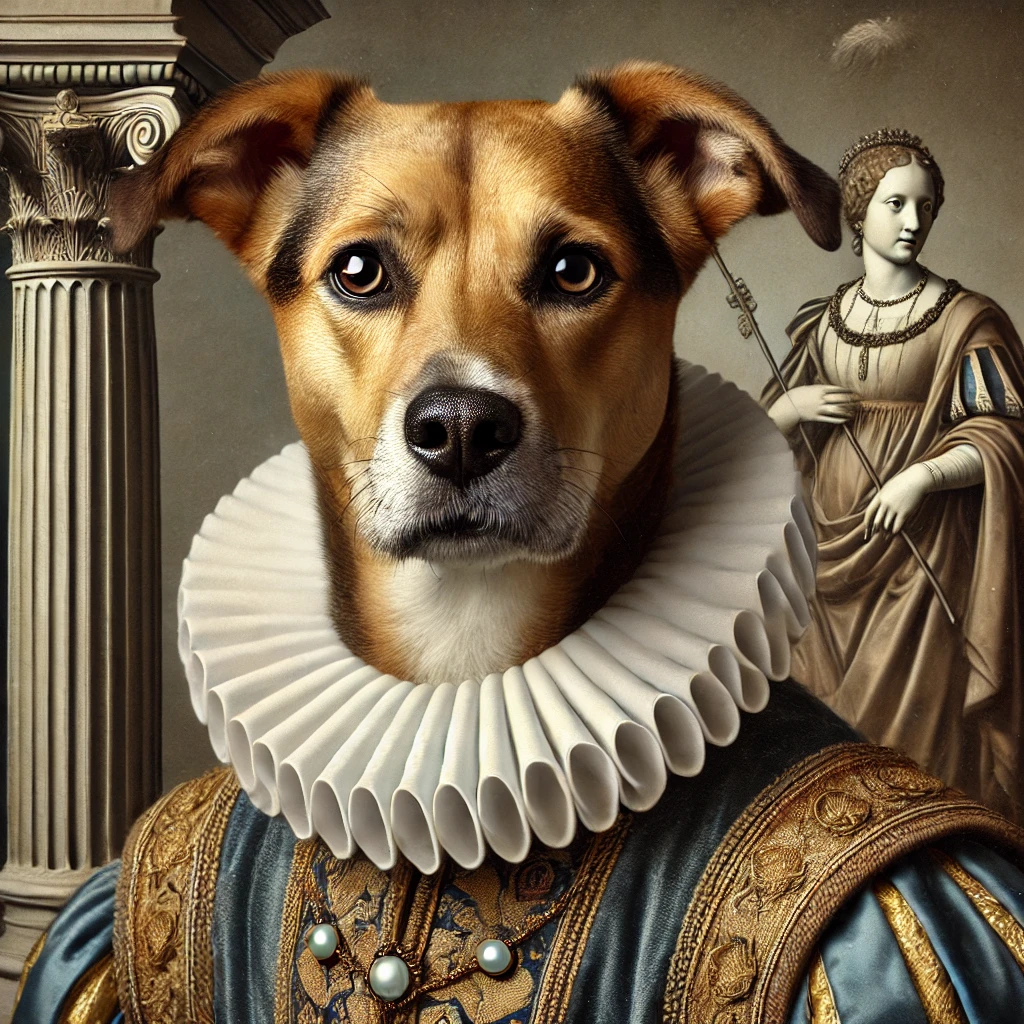 Dog Renaissance Portrait Generator AI logo