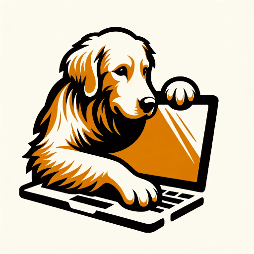 Goldie the Scholar Retriever logo