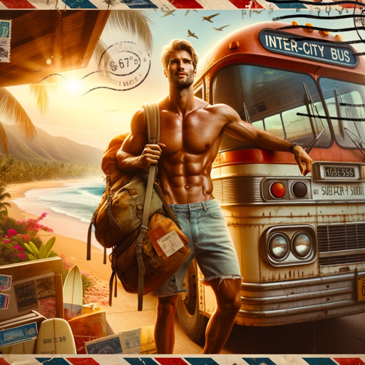 Drifter in Paradise, a text adventure game logo