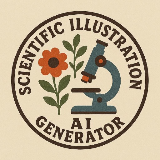 Scientific Illustration Generator AI logo