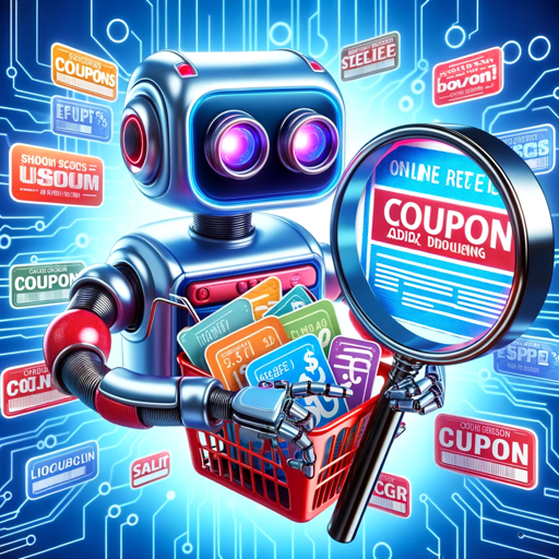 Smart shopping discount robot logo
