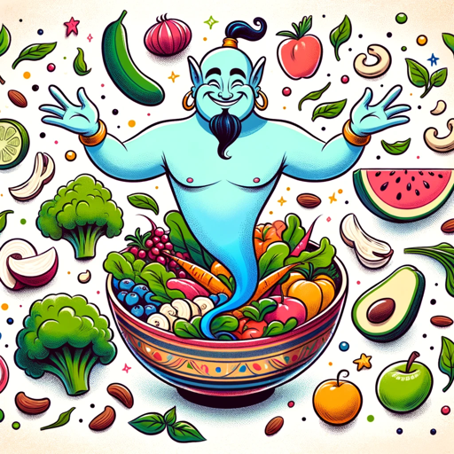 🥗 Raw Food Genie 🌱 logo