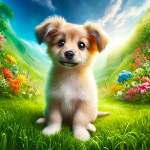 강아지/小狗/子犬犬ころ./a puppy dog's age. logo