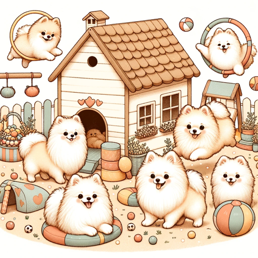 🐾 Pomeranian Playhouse Pampering 🐩 logo