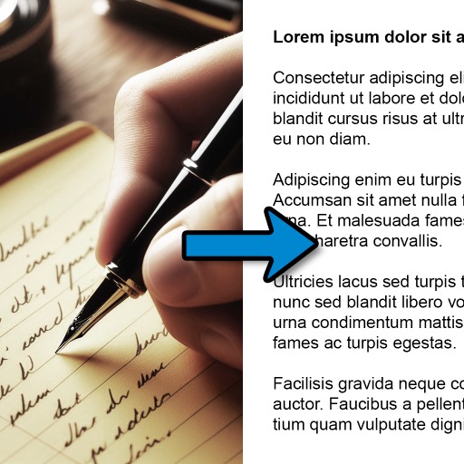 Handwritten notes to Document logo